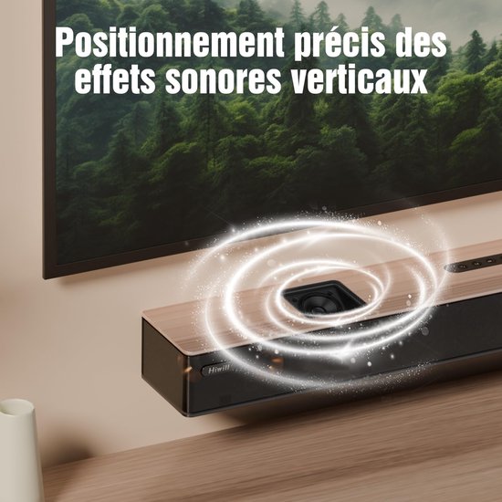 Soundbar - Home audio - Film en muziek - Dolby Atmos - 84 cm breed - Houtkleurig — afbeelding 4