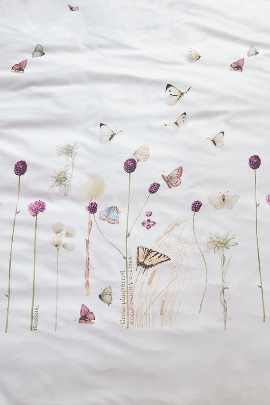 Marjolein Bastin Papilio dekbedovertrek - Tweepersoons - 200x200/220 - Naturel — afbeelding 2