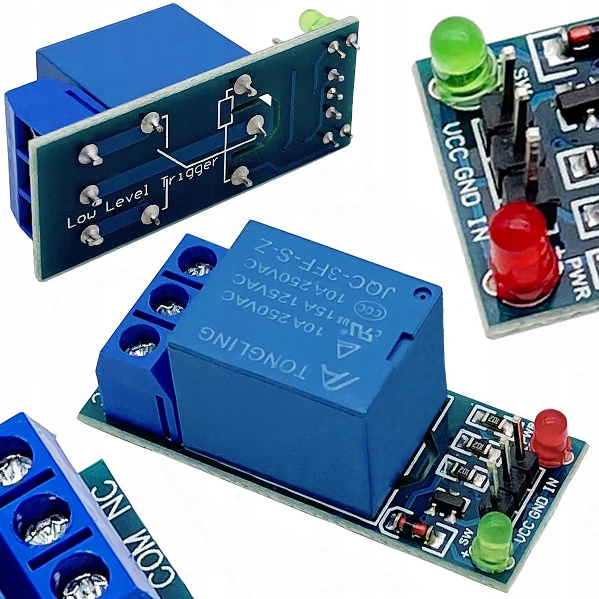 Rosfix 1-Kanaals Relaismodule - 12V SPDT, Optische Isolatie - 10A, 34x25x19mm - Geschikt voor Arduino