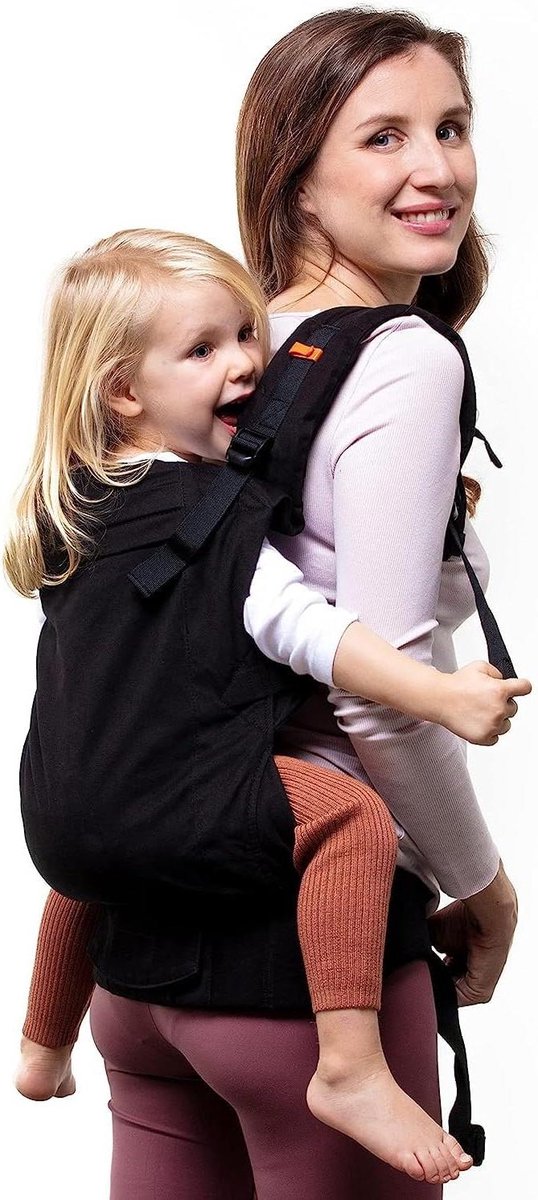 Kleuter Draagzak - Peuterdrager Baby - Kind Dragen - Heupgezond Gecertificeerd - 20-60 lbs - Metro Zwart