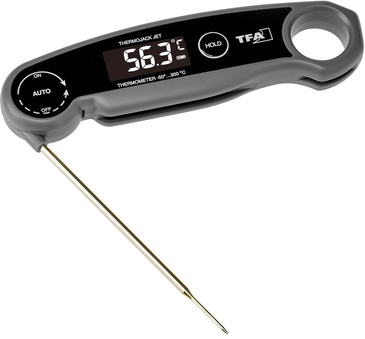 Draadloze vleesthermometer - Grijs - Instekend - Digitale Kerntemperatuurmeter - Voor BBQ en Keuken