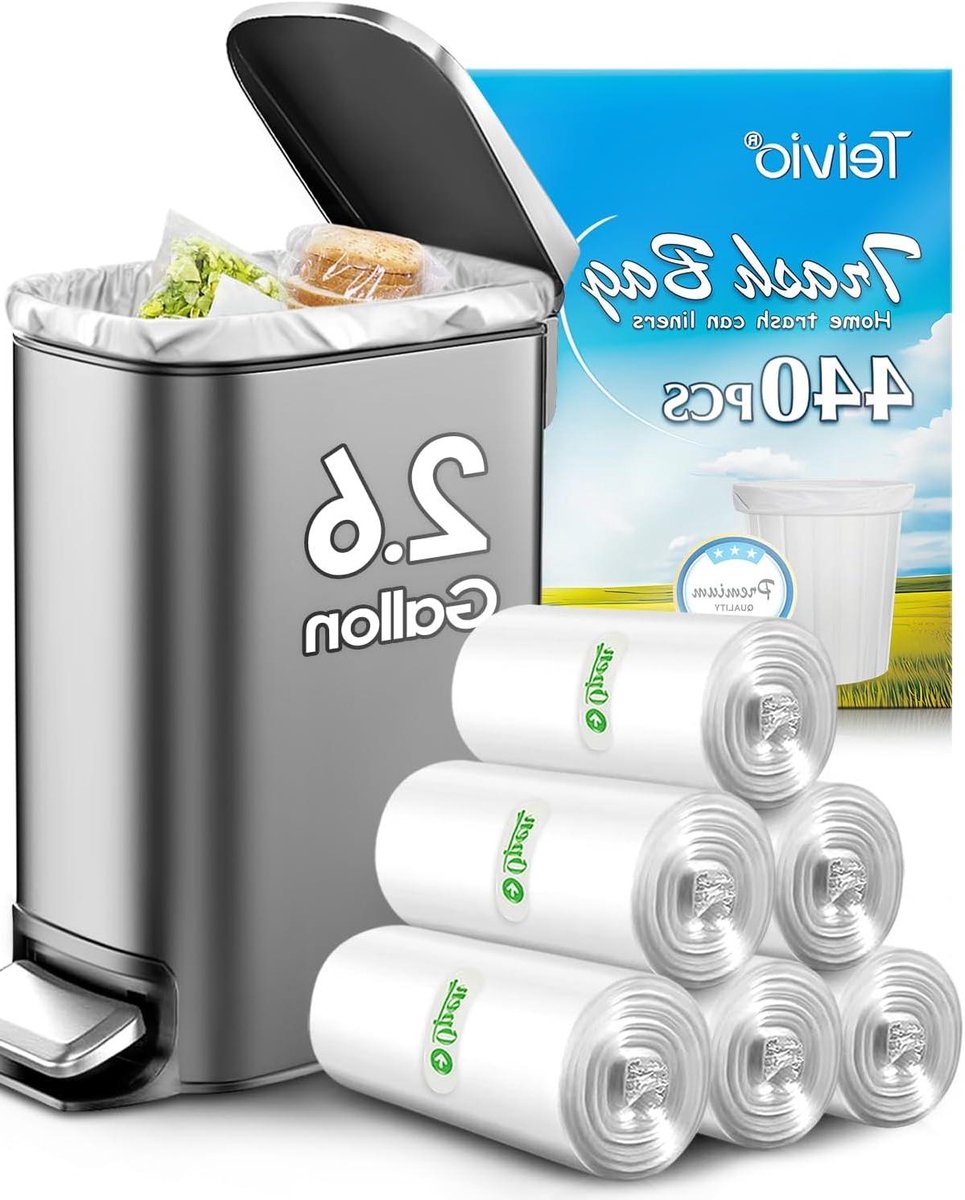 Vuilniszakken - Afvalzakken Kleine Zakken - Huishoudelijk Afval - Sterk HDPE Materiaal - 26 Gallon - Transparant