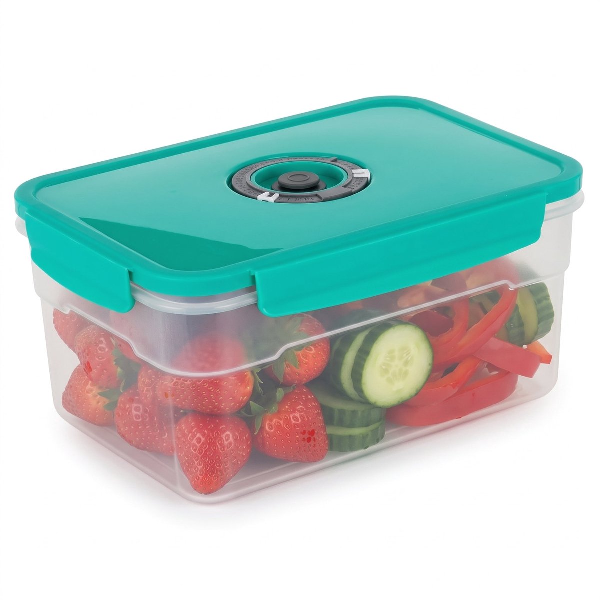 Cheqo® Vacuüm Vershouddoos - Voedselcontainer - Vacuüm Bewaardoos - Vershoudbakjes - Vacuümbox - Voorraaddoos - Opbergdoos met Deksel - Diepvriesbakjes - Meal Prep Bakjes - Vershoudbox met Datumindicator - Luchtdichte Voedseldoos - Vacuümdoos