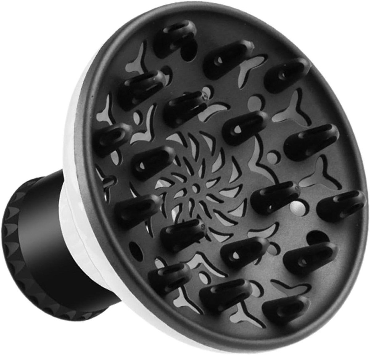 Föhn Diffuser - Haardiffuser Opzetstuk - Krullen Creëren - Universele Pasvorm - 38-6 cm - Wit