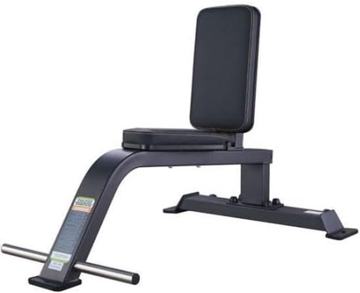 Halterbank - Fitnessbank Trainingsbank - Thuis Trainen - Robuuste Stalen Constructie - 115 x 76 x 82 cm - Zwart