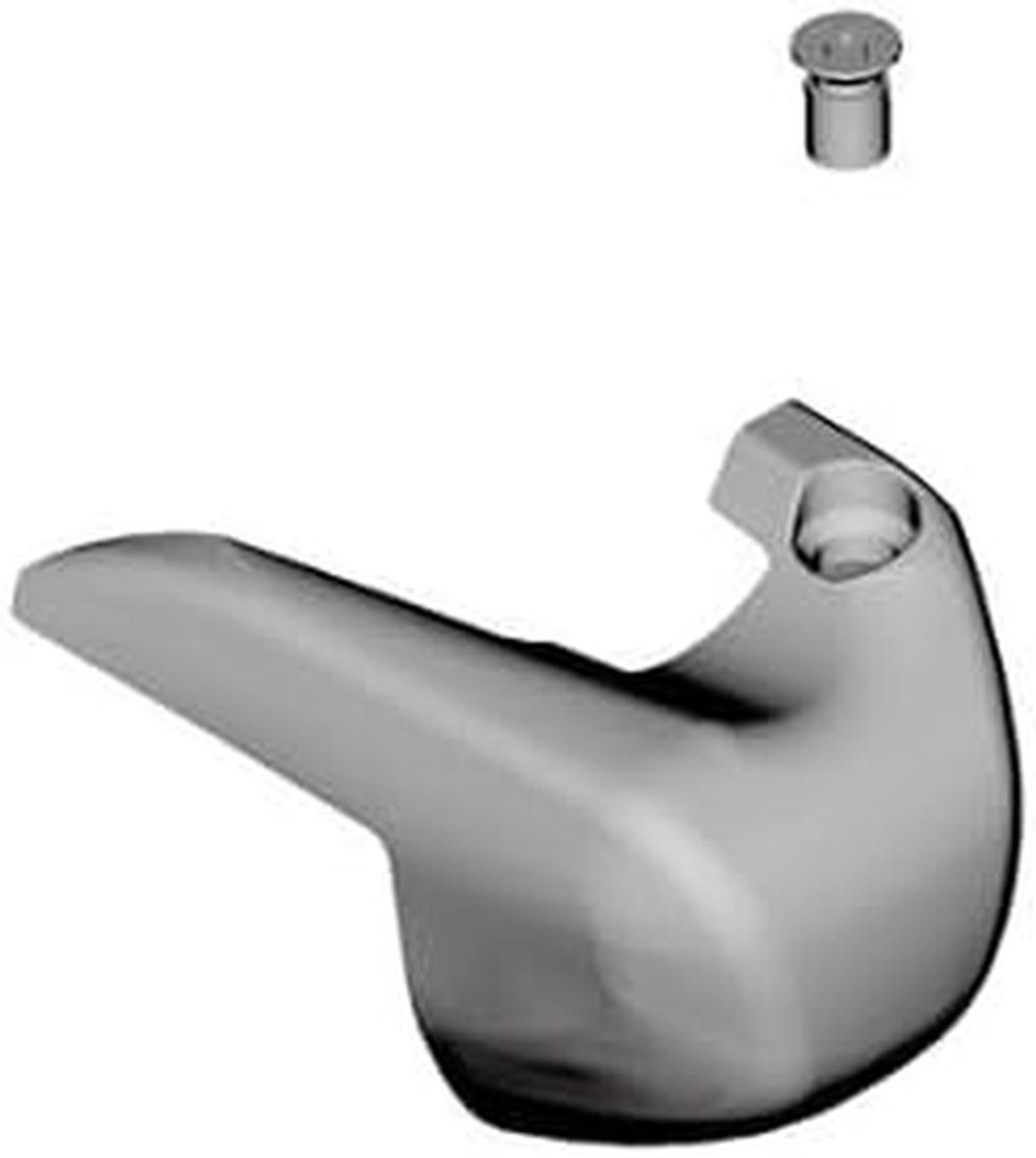 Naamplaatje Versnellingspook - Afdekkapje Schakelaar - Fietsreparatie - Origineel Reserveonderdeel - One Size - Zilver Zwart