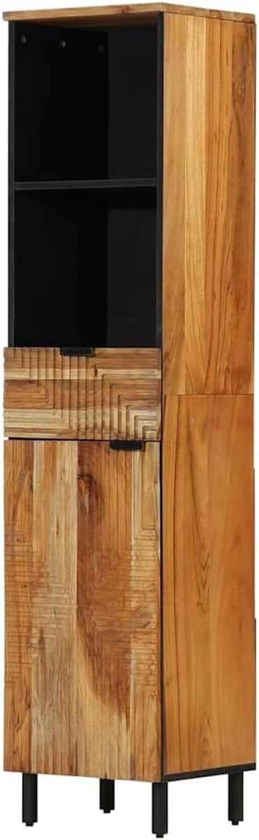 Tv-meubel Hout - Dressoir Kast - Multimedia Opbergen - Handgemaakt Mangohout - 118 x 30 x 40 cm - Natuurlijk