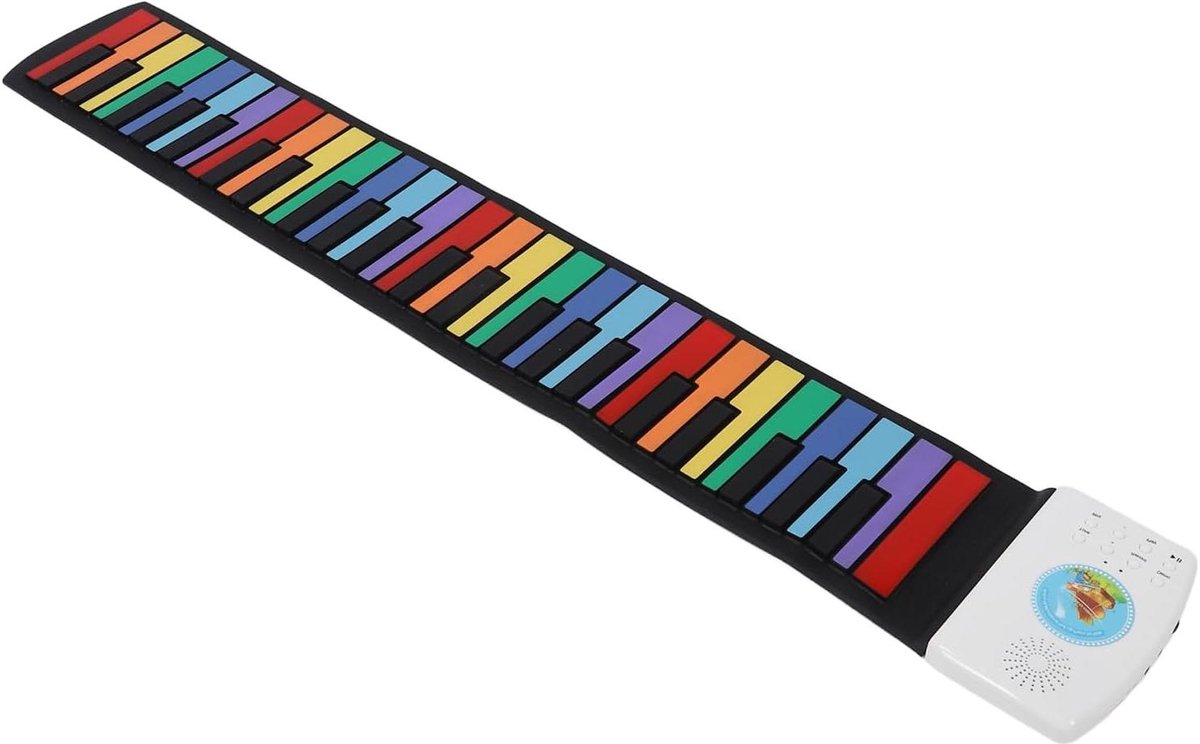 Oprolbare Piano - Elektrisch Keyboard - Muziek Leren - 49 Standaard Toetsen - 19 x 17 x 8 cm - Kleurrijk