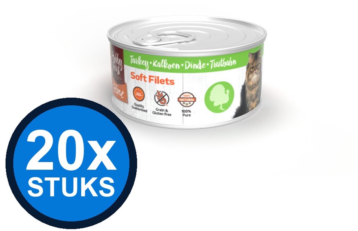 Hobby First Hobby First Feline blik soft filets kalkoen 70gr