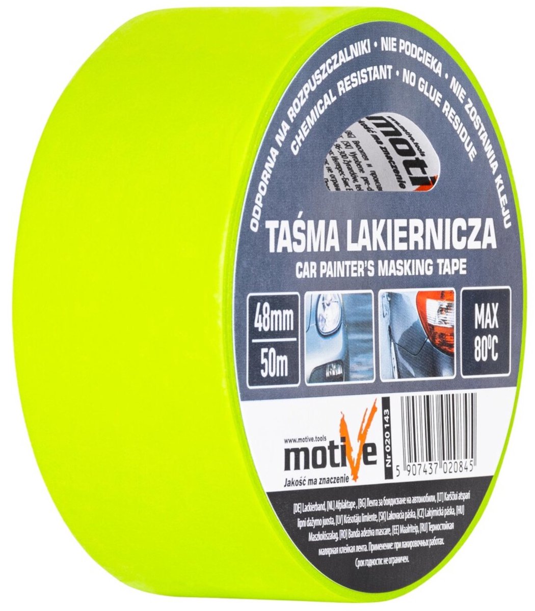 Motief Lak- en Schilderwerk Tape 48mm x 50m - Precisie & Schone Randen
