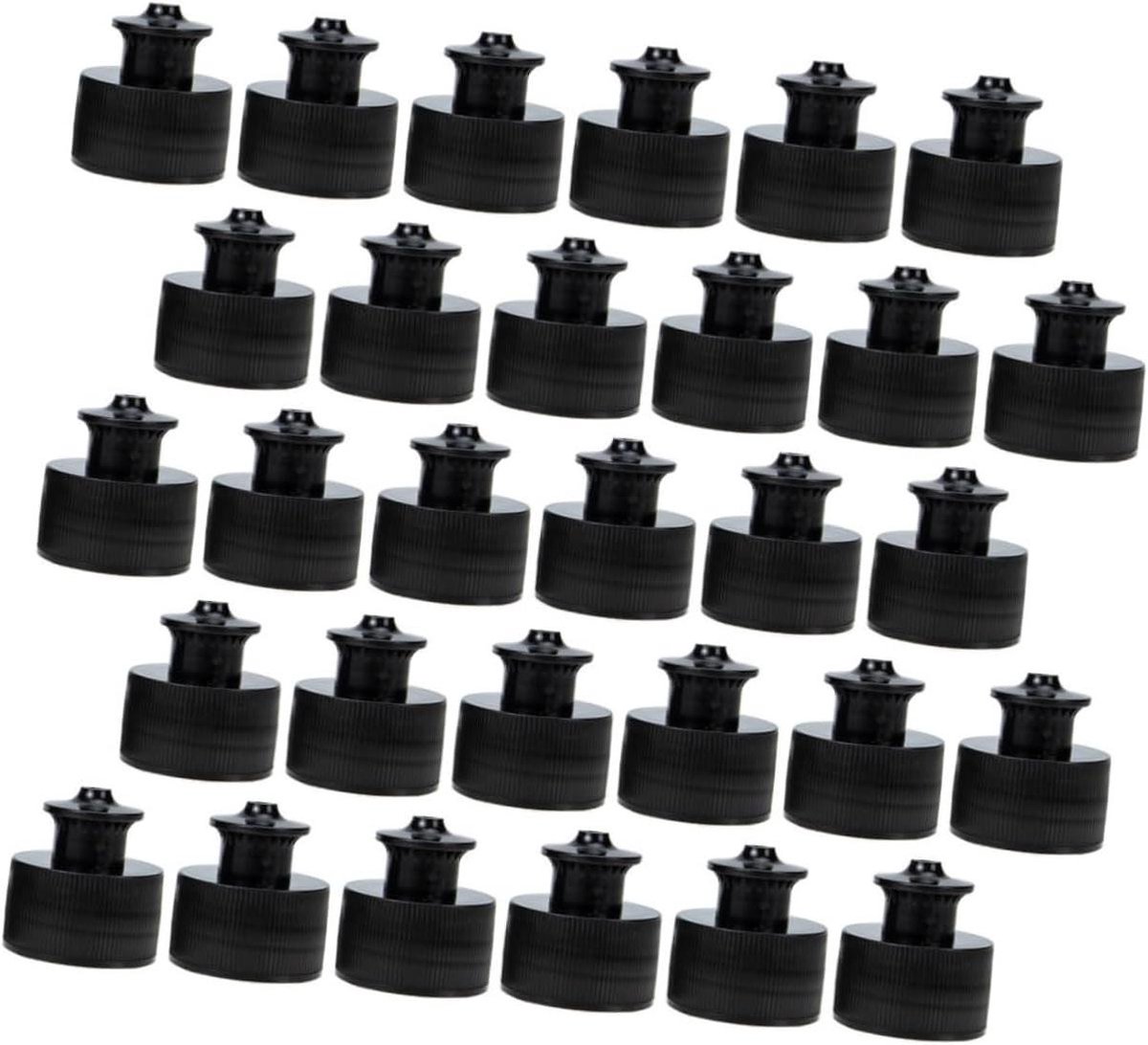 Sport Dop - Fles Dop - Fles Afsluiten - Lekvrij Mechanisme - 3 cm - Zwart