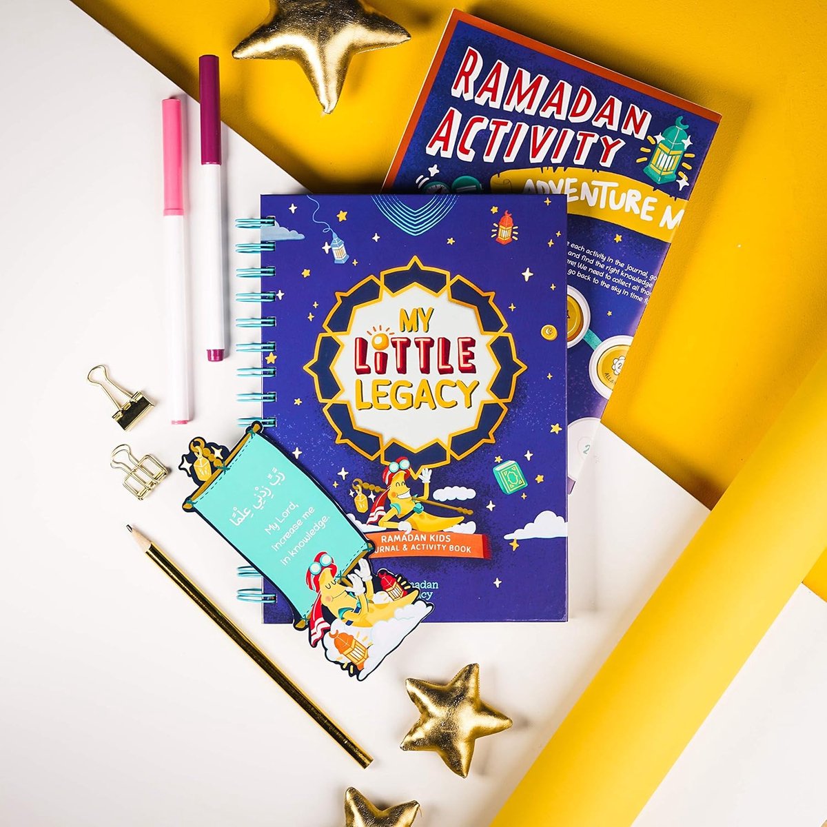 Ramadan Kinder Journal - Activiteitenboek Koran - Islamitisch Leren - Verhaal Gedreven - 22 x 18 cm - Meerdere Kleuren