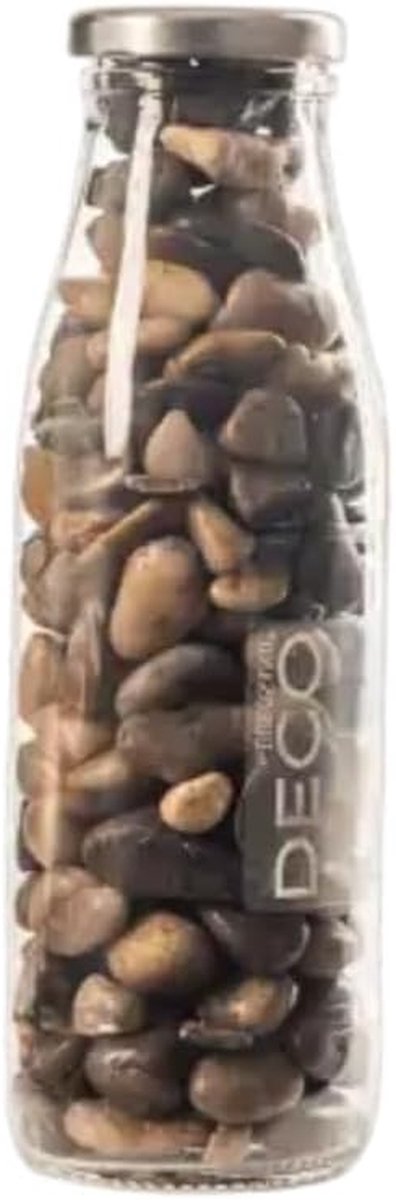 Terrarium Rivierstenen - Aquarium Grind - Terrarium Decoratie - Natuurlijke Uitstraling - 8-25 mm 500 ml - Grijs