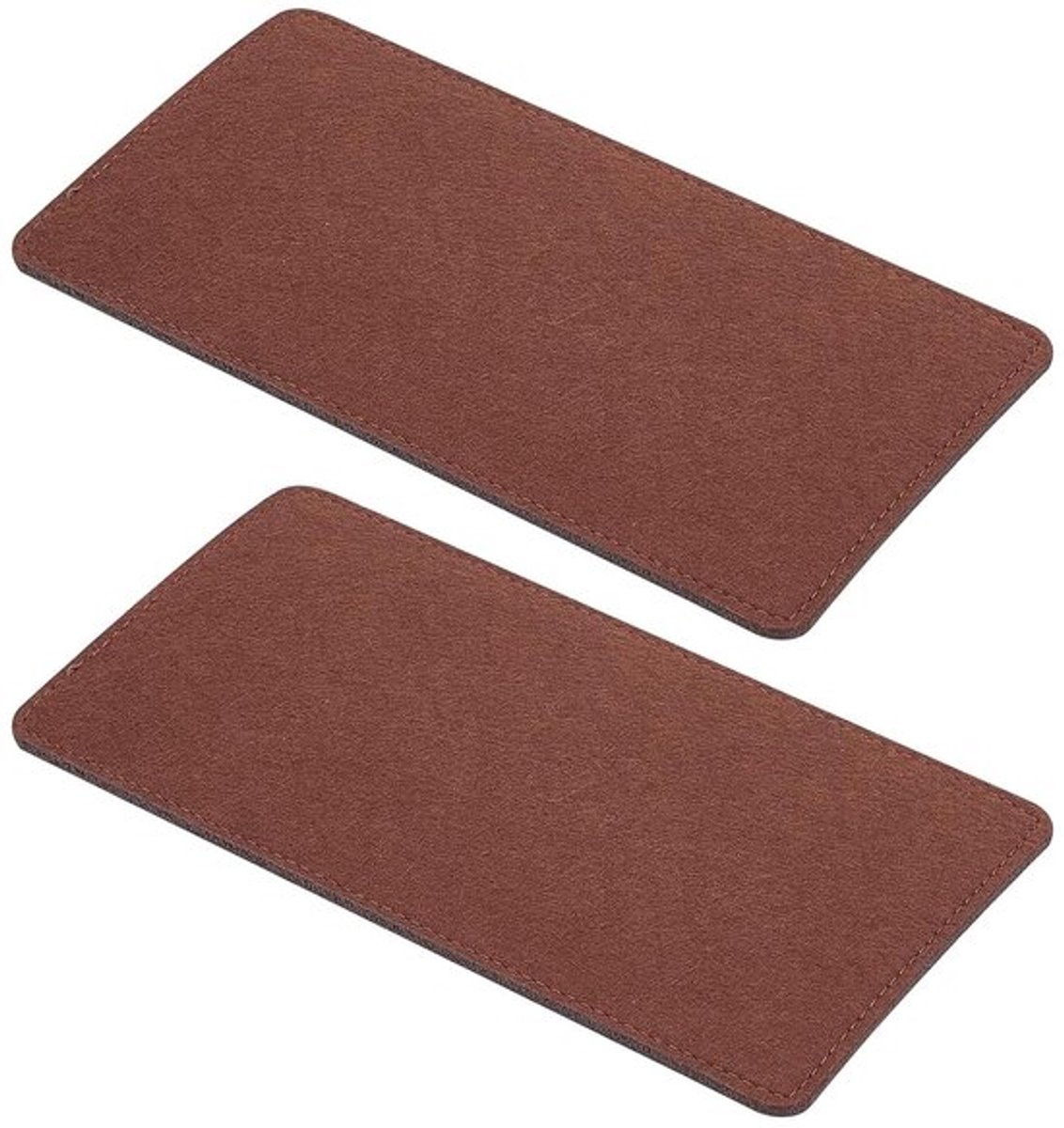 PH PandaHall 2 stuks vilten tas basisvormer, bruine invoegzak bodem 9,8 x 5,1 inch portemonnee rechthoekige voering board tas shaper voor handtas lederen rugzak cosmetische