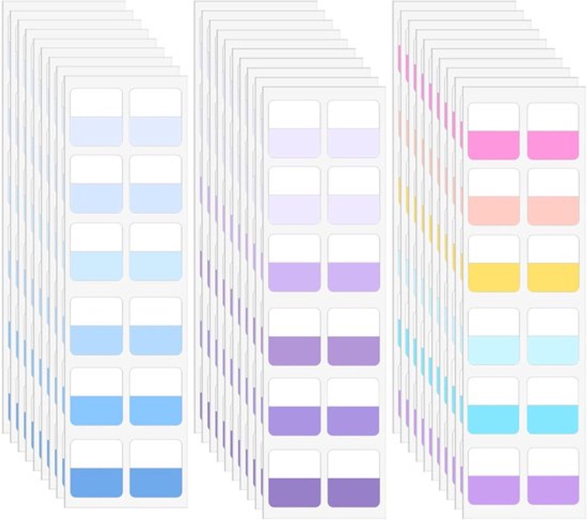 Indexatietabbladen 360 stuks - Herpositioneerbare Pagina-markeringen - Beschrijfbare Vlaggen - Notitietabbladen - Hoogwaardig Papiermateriaal - Voor Thuis/kantoor - Notitietabs