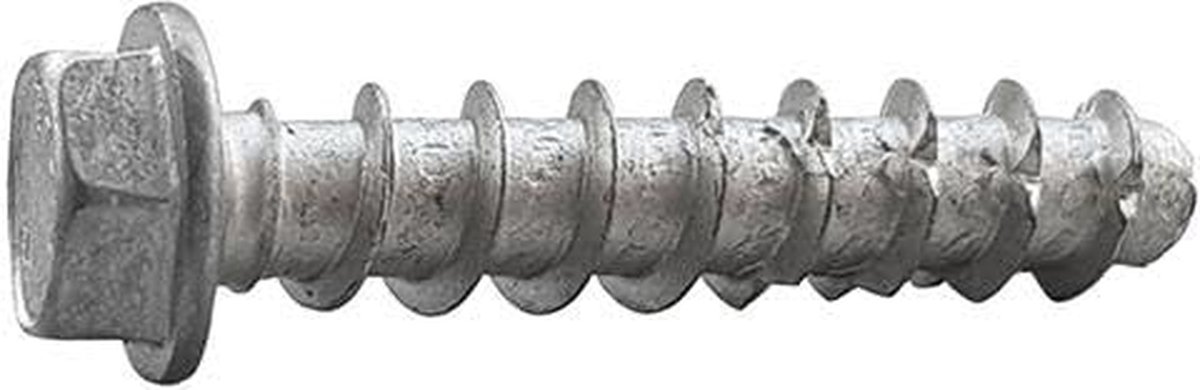Betonschroeven - Schroeven voor Beton - Montage in Beton - Zelfborend - 5 x 60 mm - Zink