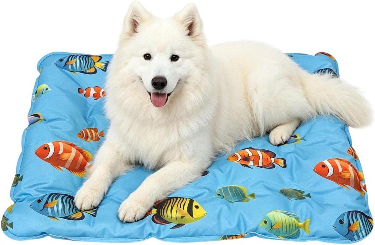 Koelmat Hond - Verkoelende deken Kat - Huisdier verkoeling - Waterdicht PVC materiaal - 50x60 cm - Grijs