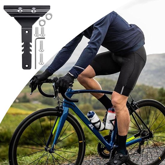 Adapter Bidonhouder Fiets - Flessenhouder Verlengstuk - Extra Fles Meenemen - Verstelbaar Ontwerp - 12 cm Lengte - Zwart — afbeelding 4
