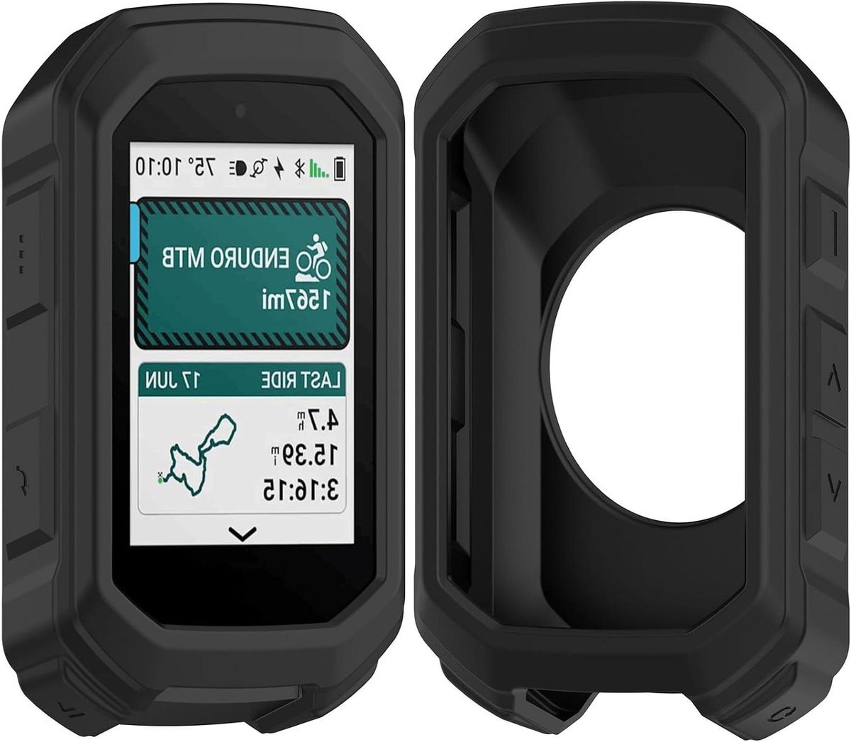 Fietscomputer Beschermhoes - GPS Hoesje - Fietsnavigatie Beschermen - Schokbestendig Ontwerp - 48 x 28 x 65 mm - Zwart