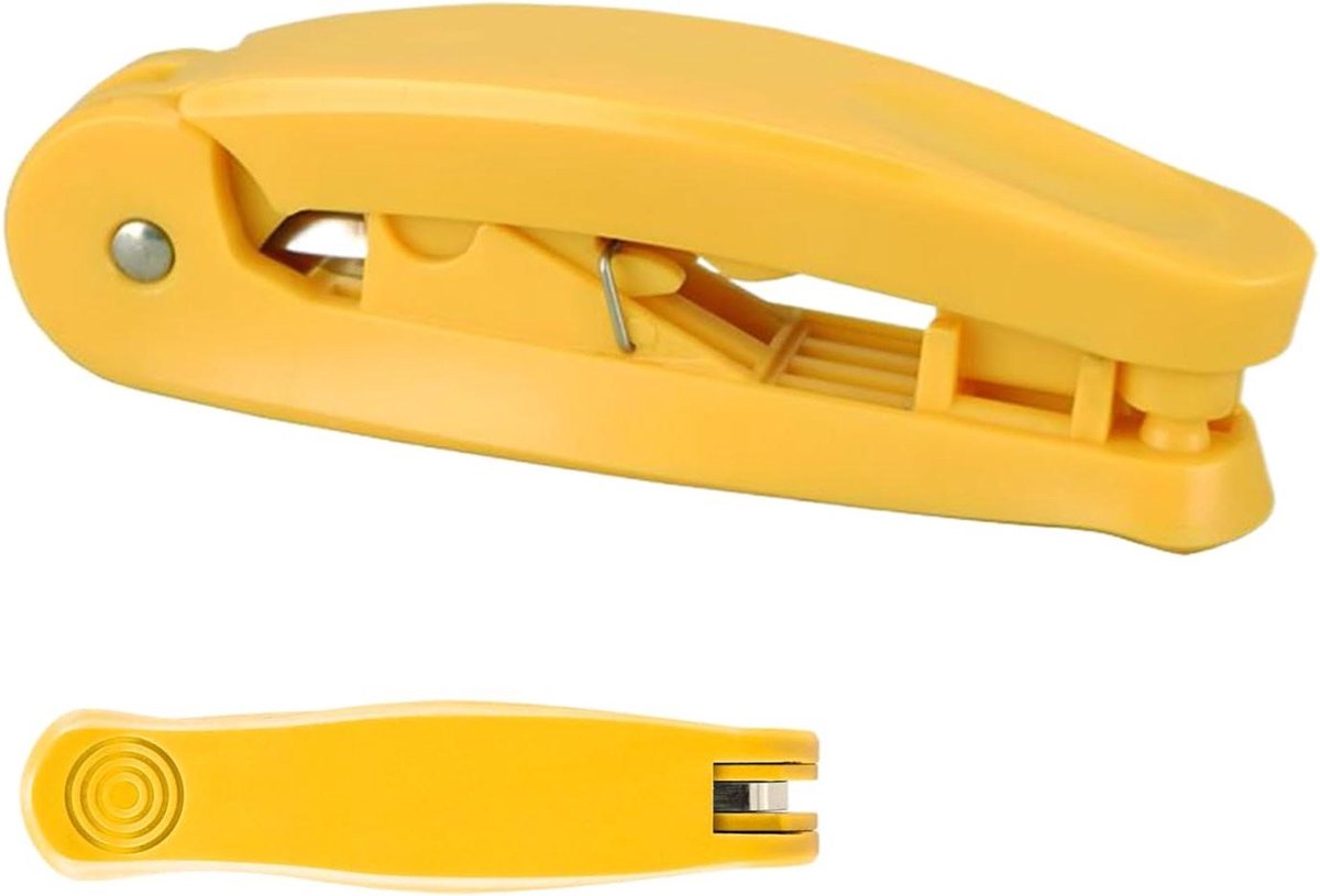 Netwerkaderkrimptang - Kabelsnijder gereedschap - Computer bekabeling - Antislip ergonomische grip - 11 cm - Geel