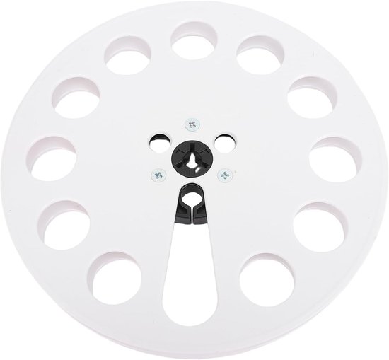 Lege Bandhaspel - Tape Reel - Muziek Opnemen - 12 Gaten Ontwerp - 7 inch - Wit — afbeelding 4