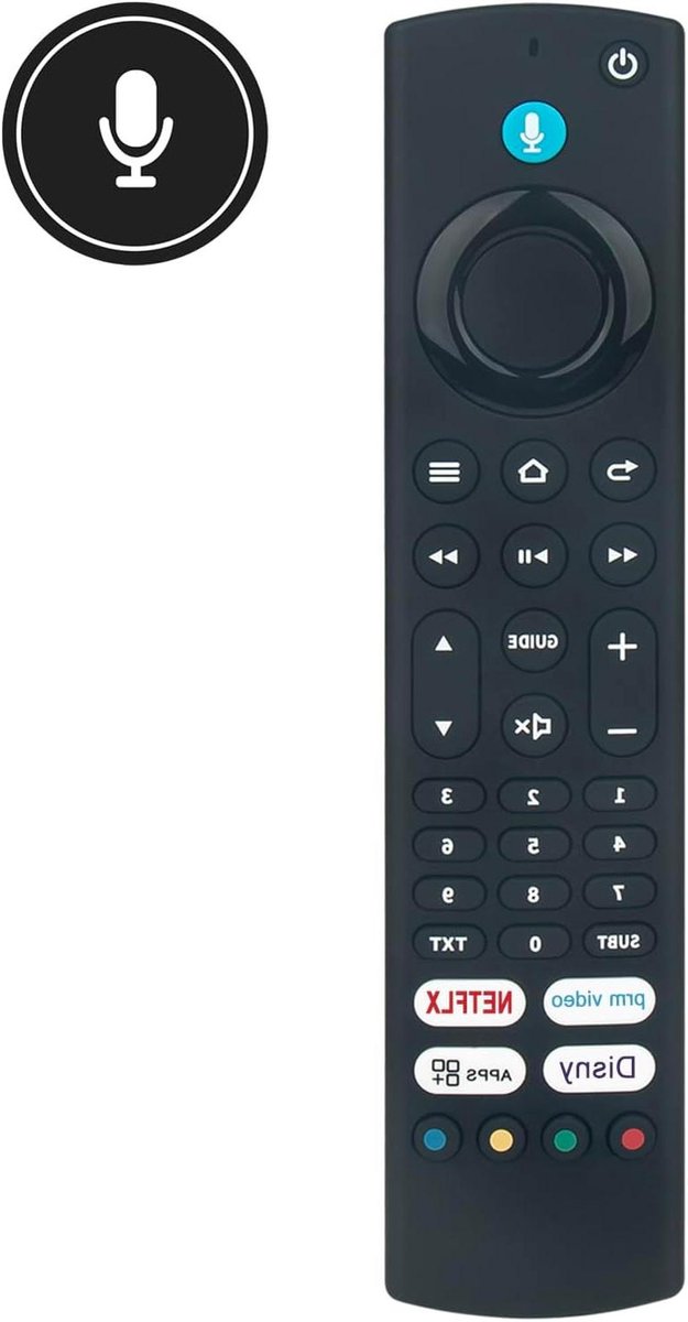 Afstandsbediening - Vervangende afstandsbediening - Televisie bedienen - Ergonomisch ontwerp - 10 meter bereik - Zwart