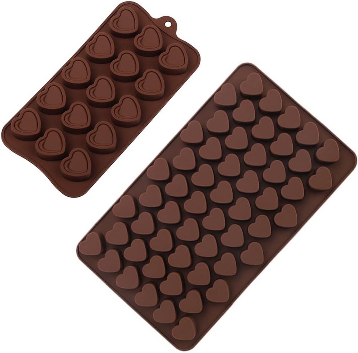 Siliconen Bonbonvormen Set van 2, 3D Chocoladevormen voor Snoep en IJsblokjes, BPA-vrij en Antikleef Coating