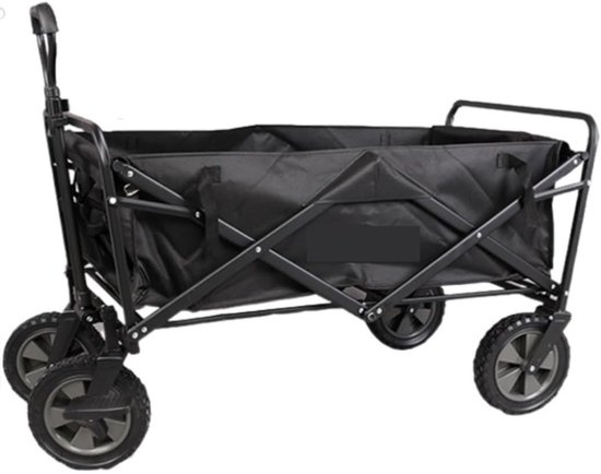 Bolderkar Strandwagen - Opvouwbare Wagen - Spullen Vervoeren - Verwijderbare Doek - 80 kg Draaglast - Grijs van Bolderkar — afbeelding 2