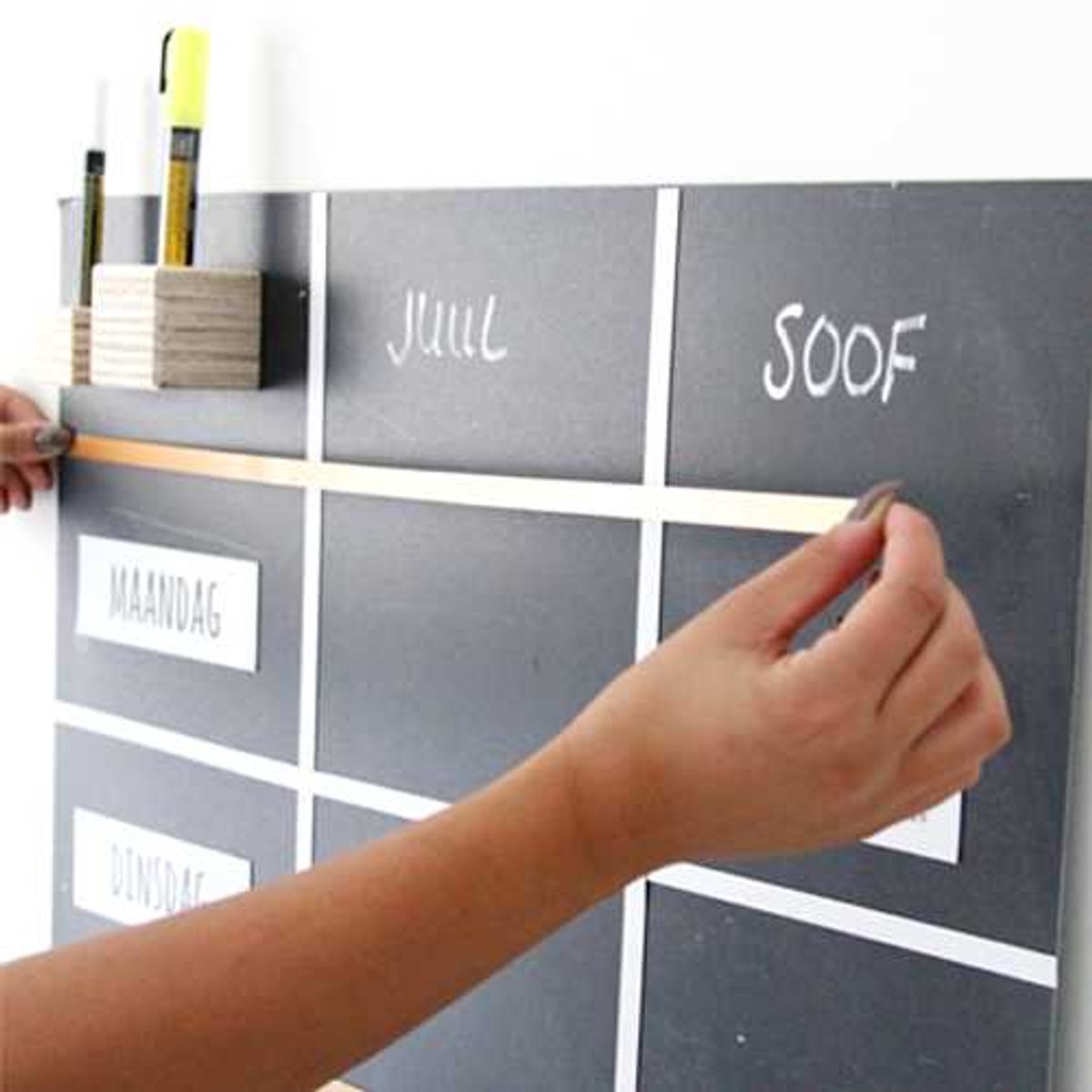 Magneetstrip Weekplan Wit - Kamer26