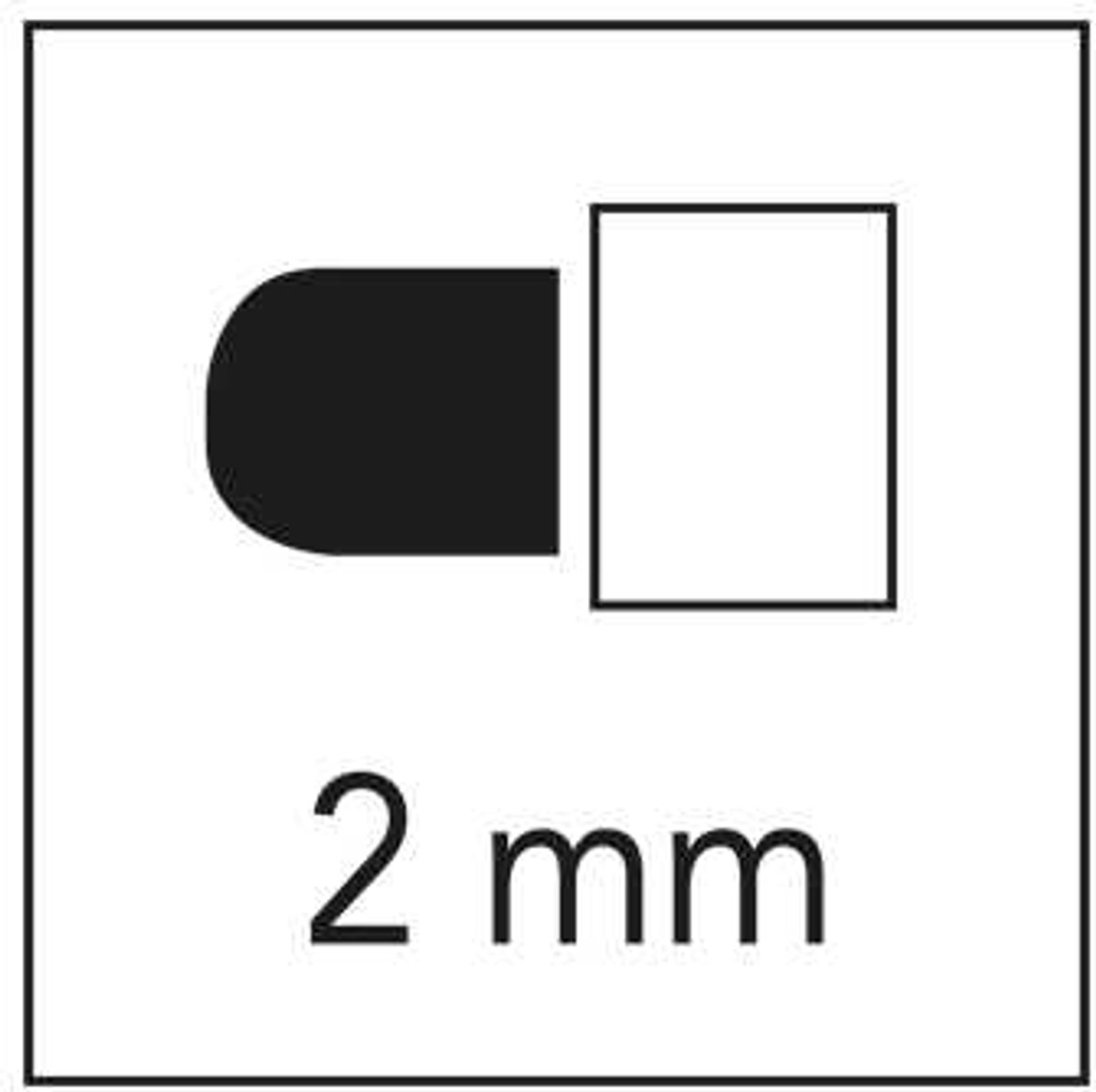 Krijtstift Zwart - 2 Stuks - Kamer26