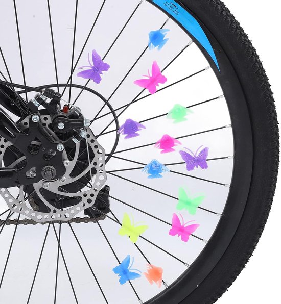 Fietsspaakkralen - Wieldecoratie Kinderen - Fiets Versieren - Insecten Visvorm - 26 stuks - Multicolor — afbeelding 2