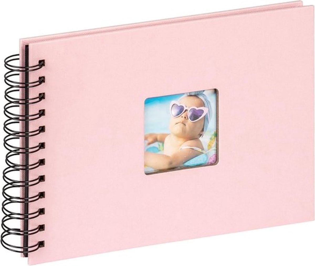 Fotoalbum - Spiraalalbum - Roze - 1 stuk - 23 x 17 cm