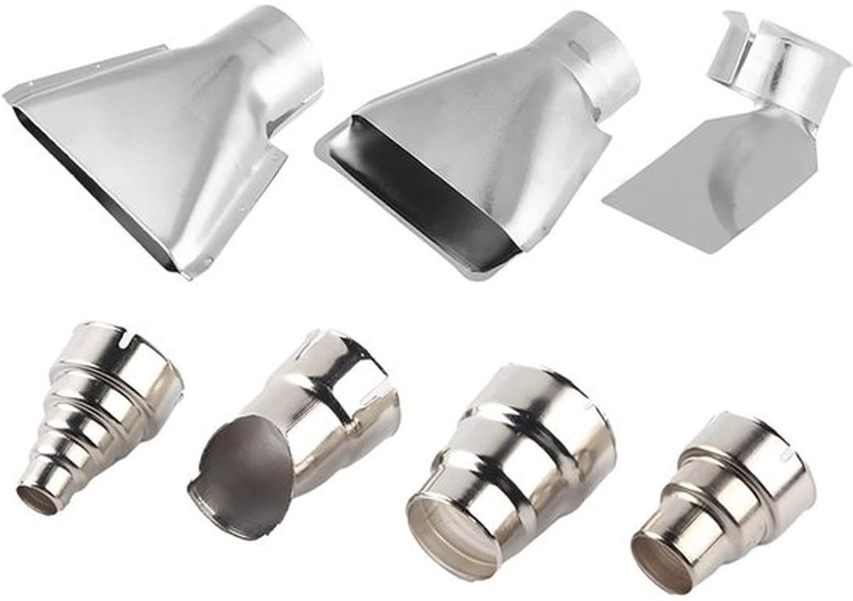 Opzetstuk voor heteluchtpistool 7 stuks 35-40 mm Vervanging roestvrij stalen heteluchtsproeierstation reparatiegereedschap accessoires