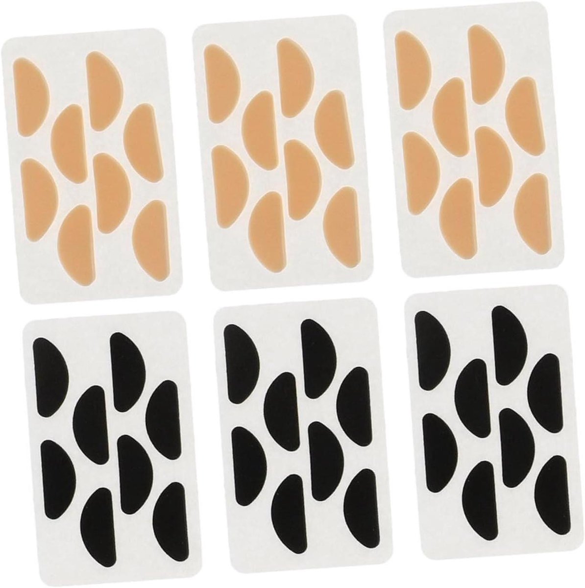 Neuspads voor brillen - Neusstrips Neuskussentjes - Voorkomen afglijden - Zelfklevend EVA schuim - 2 x 0.8 cm - Diverse kleuren