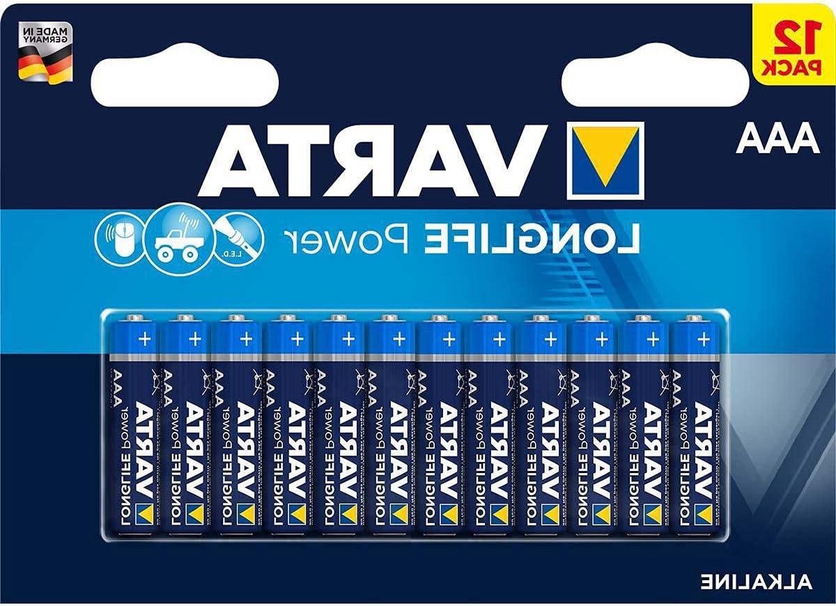 Batterijen AAA - Kleine Stroombron - Apparaten Voeden - Lange Levensduur - 12 Stuks - Zilver