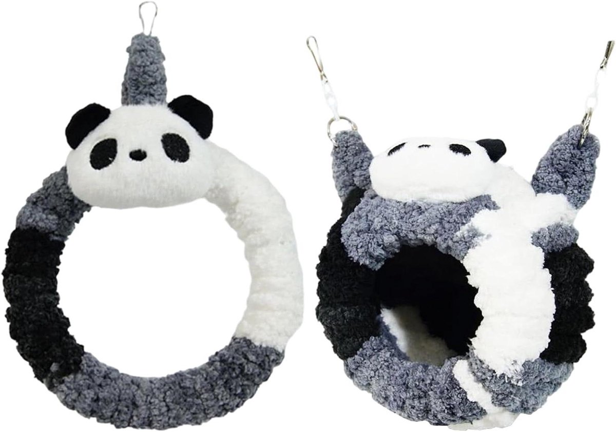 Warm Vogelnest - Parkieten Speelgoed - Vogels Warm Houden - Panda Vorm - 14-16 cm - Niet gespecificeerd