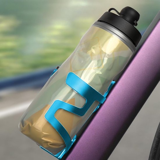 Fietsbidonhouder - Fleshouder Fiets - Hydratatie Onderweg - Verstevigd Kliksysteem - 14.2 cm Hoog - Blauw — afbeelding 3