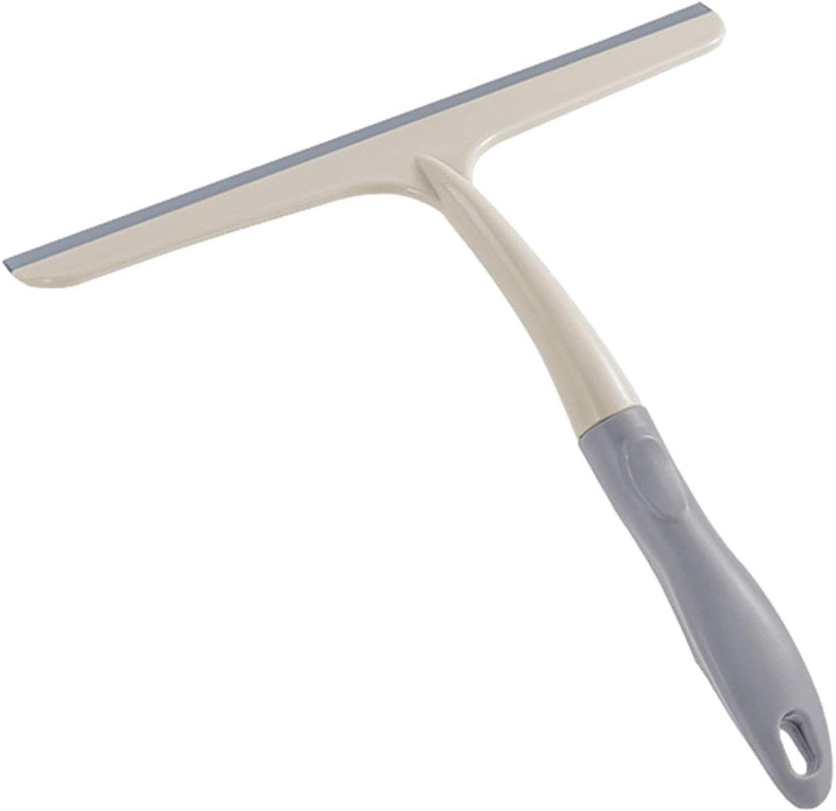 Raamtrekker Douchewisser - Glasschraper Muurreiniger - Snel Oppervlakken Reinigen - Zonder Sporen Achter te Laten - 24.5 cm Kop - Beige