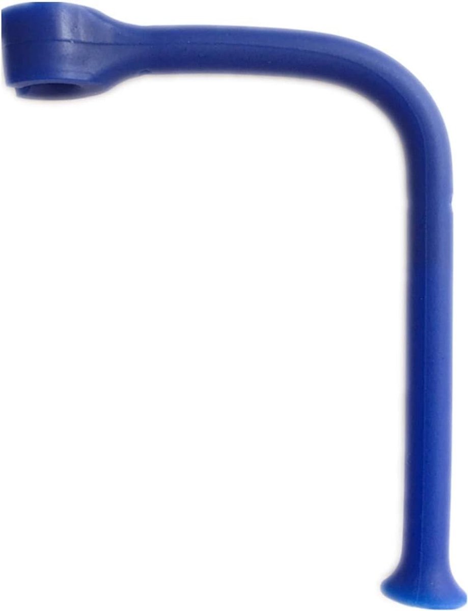 Siliconen Glashouder voor Vaatwasser - Veilig Schoonmaken van Lange Glazen en Wijnglazen - Set van 4 in Blauw