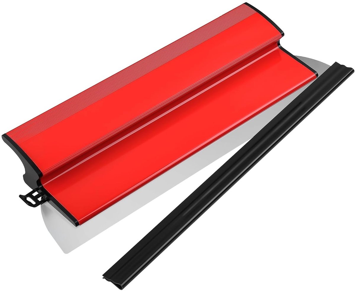 Duurzame 40cm Spatula voor Plamuurwerk, Ergonomische Flexibele RVS Plakspaan voor Vloeren en Wandafwerking, Ideaal voor Droogbouw en Stucwerk