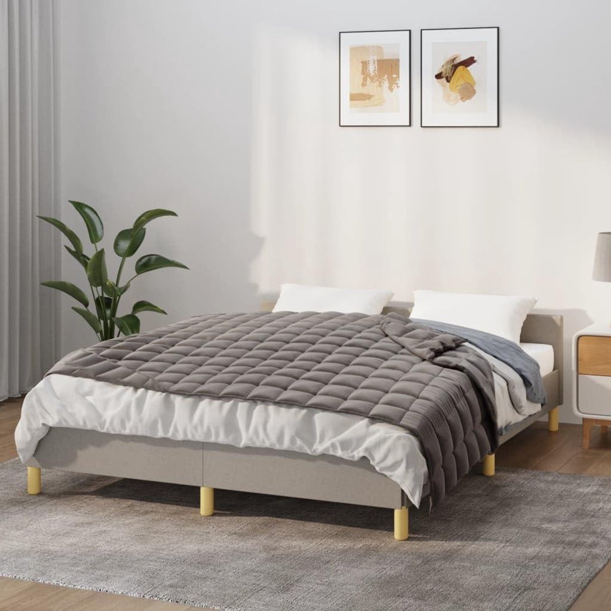 Verzwaringsdeken - Zware deken - Ontspannen slapen - Gelijkmatige gewichtsverdeling - 138 x 200 cm - Grijs