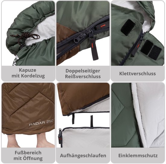 Dekenslaapzak Radar 250 zomerslaapzak - XL Lang -3 °C Licht 1,4 kg — afbeelding 4