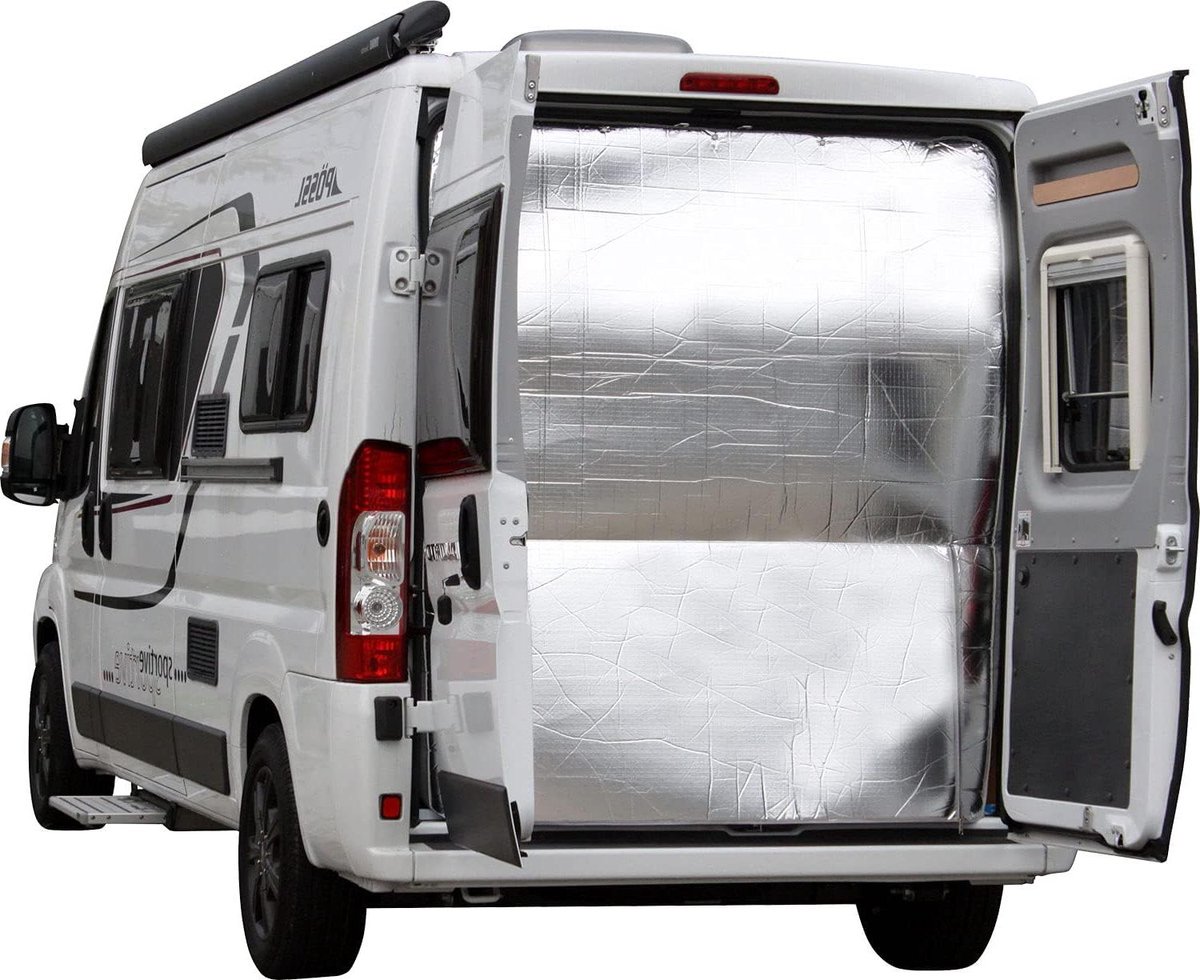 Achterdeurisolatie Ducato - Isolatiemat Achterdeur - Camper Isoleren - Specifiek voor Achterdeuren - 32 x 10 x 20 cm - Lichtgrijs