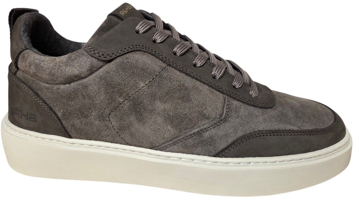 Rehab Oliver Mid Suede 2040 Grey Brown Sneakers Grijs Bruin Suede en Nubuck Heren - Grijs/Bruin - 42