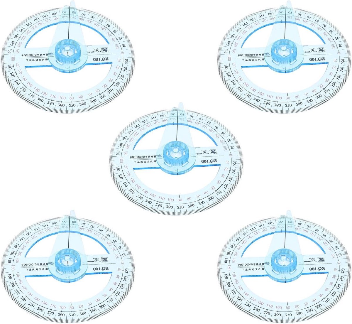 Gradenboog Set - Meetinstrument Hoekmeter - Nauwkeurig Meten - Met Zwenkarm - 10.5 cm - Multi