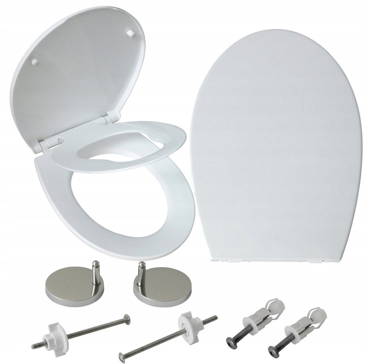 Merkloze Universele toiletbril met Kinderzitting, Soft-Close