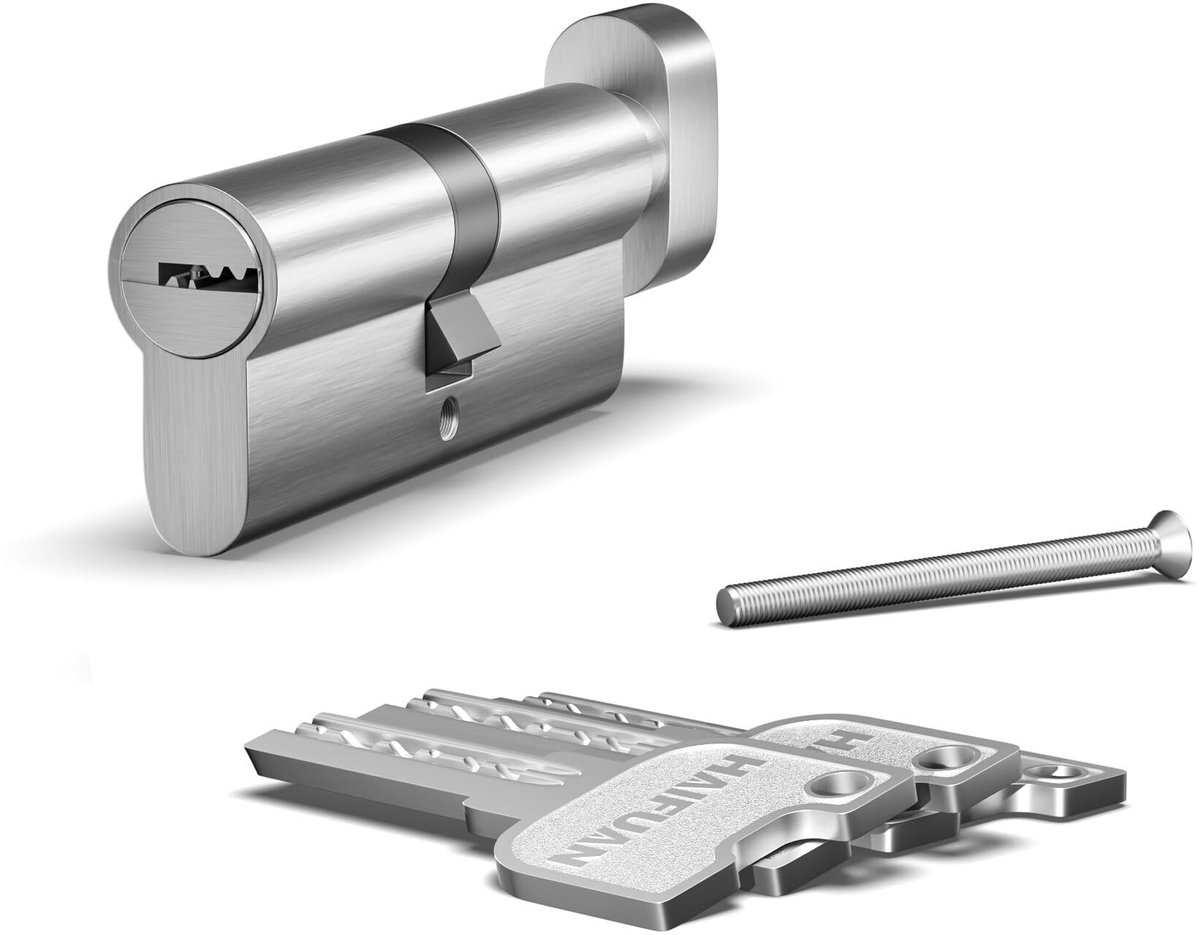 Omgoods - Euro Cilinderslot met 3 Sleutels en Messing Kern