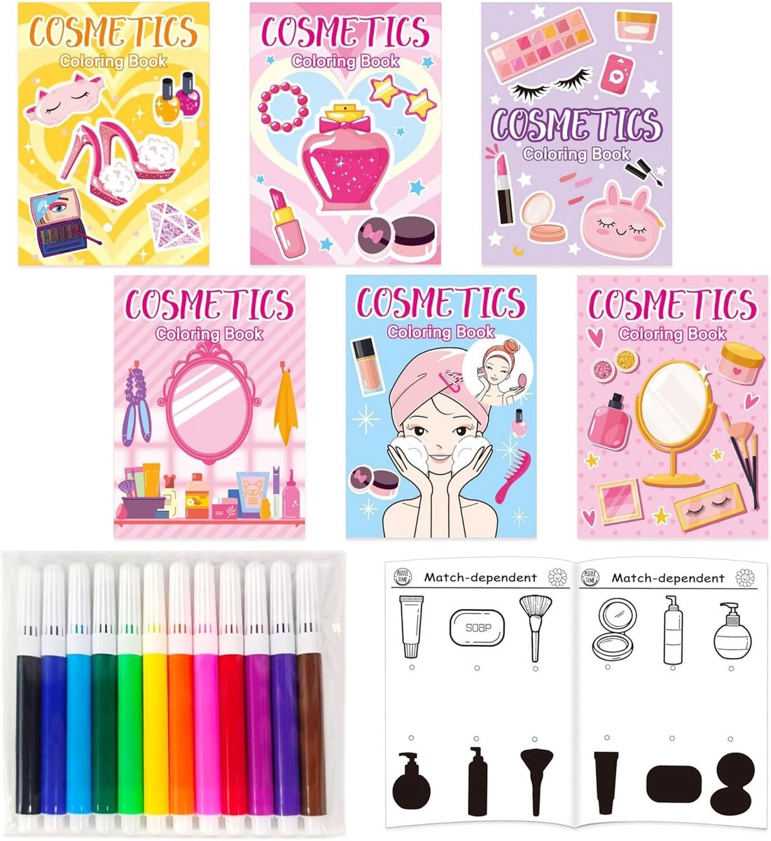 Make-up party boeken en accessoires voor een onvergetelijke spa party | Kinderverjaardag cadeautjes, gastgeschenken en sleutelhangers voor feestelijke terugtrekking