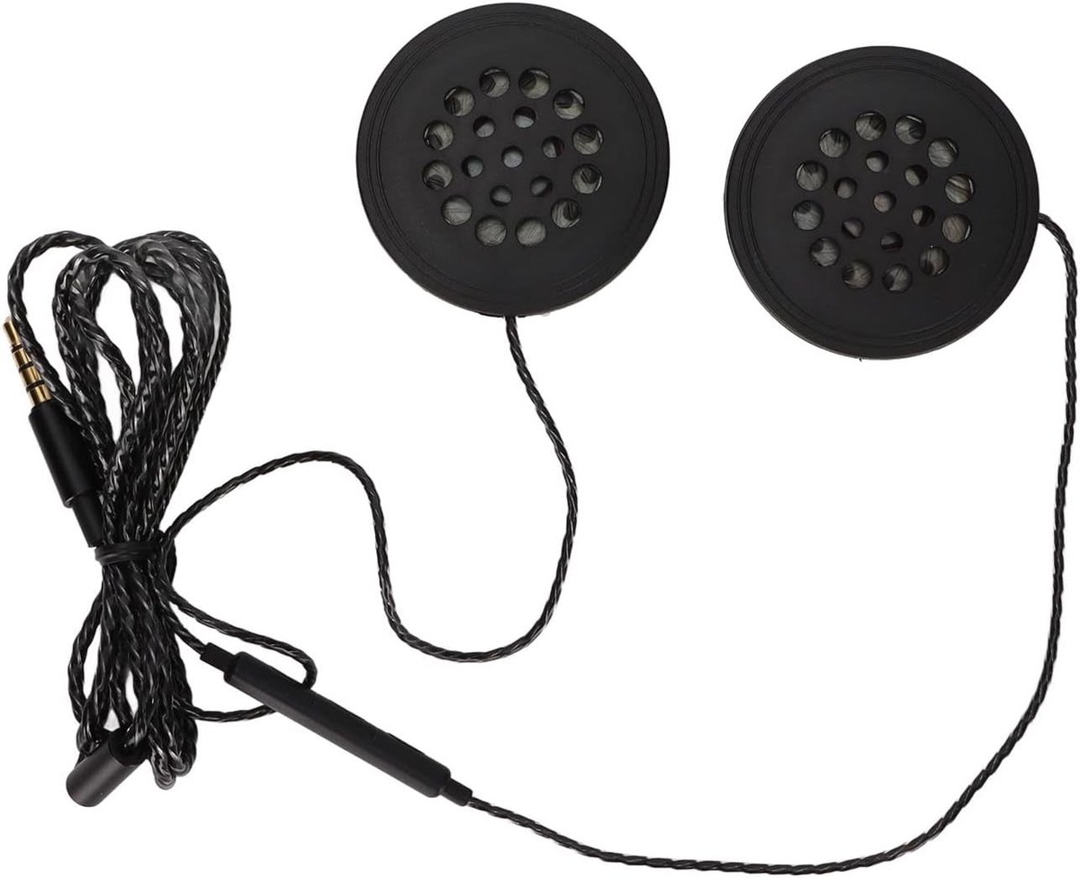Motorhelm-headset - Zwart - 3,5 mm aansluiting - ABS materiaal - Voor motorfietsen en outdoor sporten