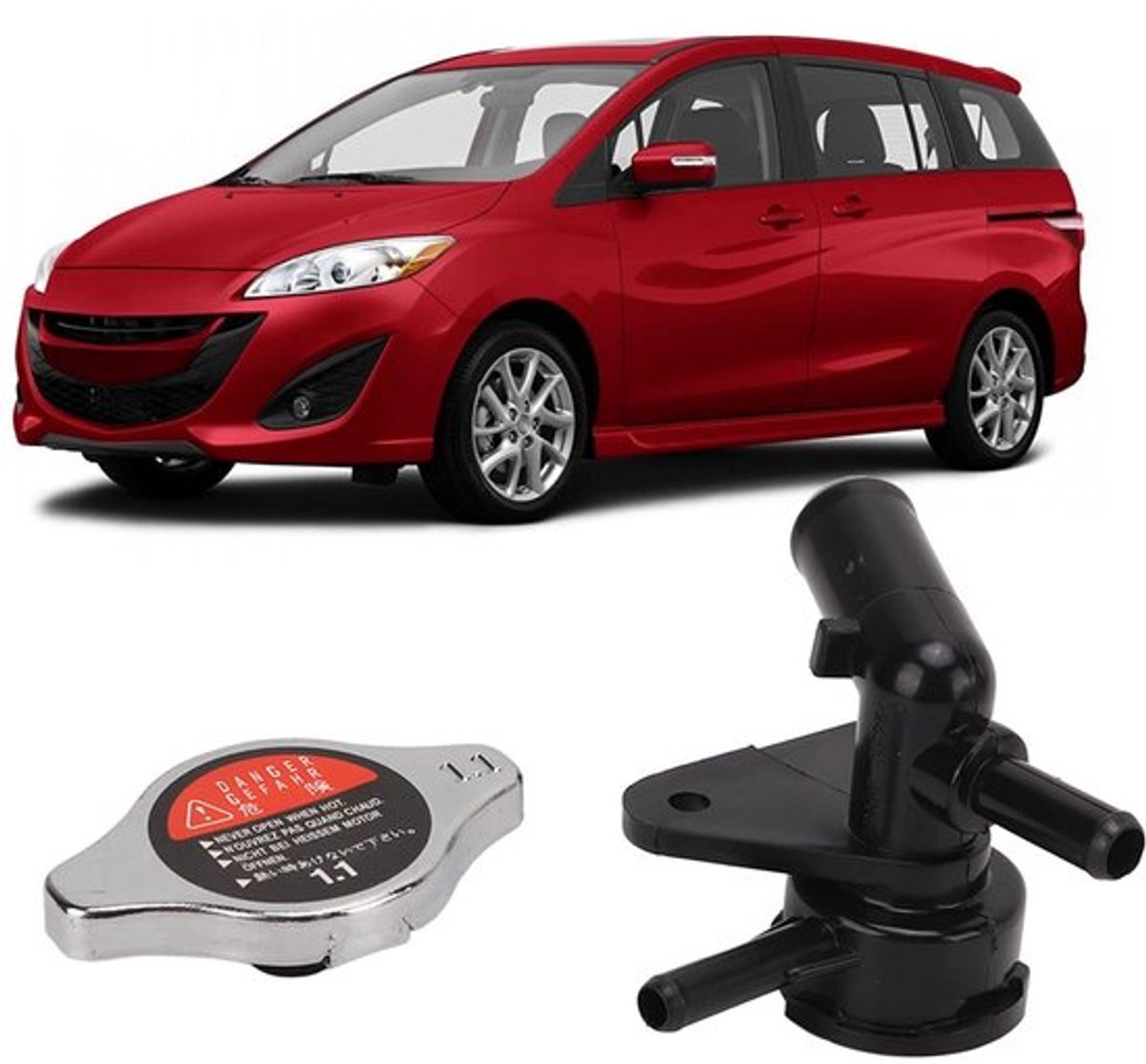 Radiator Cap Hittebestendig - Slijtvaste Kit - Anti-Aging Prestaties - Upgrade - Stabiele Bevestiging - Duurzaam Materiaal - Koelvloeistofdeksel